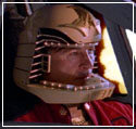 Apollo (Richard Hatch) in his Viper cockpit, from the Battlestar Galactica: The Second Coming trailer. Copyright 1998, 1999 Su-Shann Productions. All rights reserved.